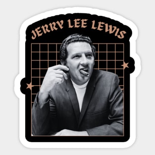 Jerry lee lewis --- 60s aesthetic Sticker